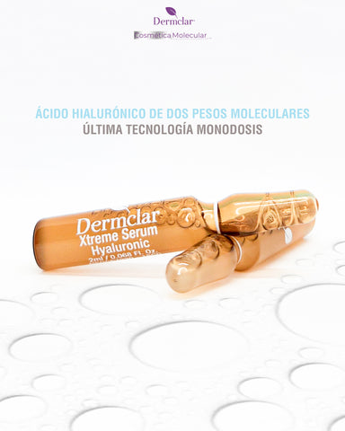 Xtreme Serum HYALURONIC ampollas con 2 tipos de ácido hialurónico Dermclar