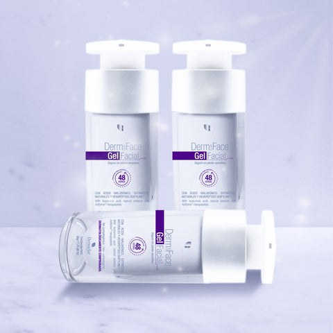 Face Gel Facial Dermclar hidratación 48 h con ácido hialurónico