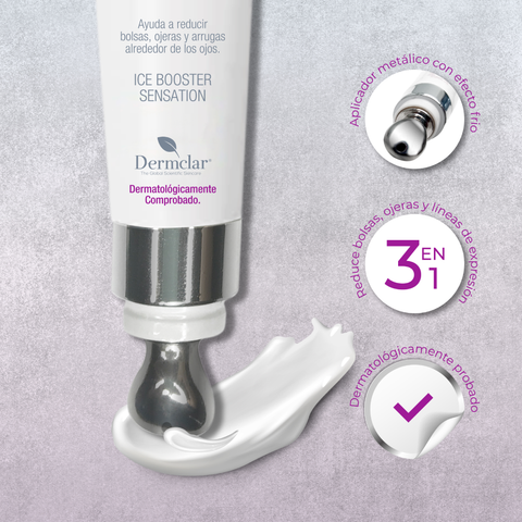 Contorno de Ojos Dermclar 3 en 1 reduce bolsas, ojeras y arrugas con 3AH