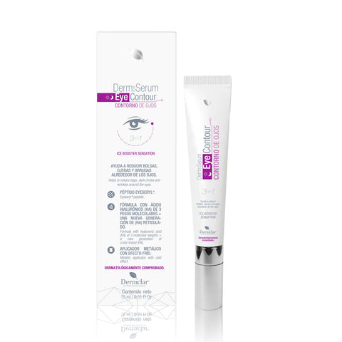 Contorno de Ojos Dermclar 3 en 1 reduce bolsas, ojeras y arrugas con 3AH