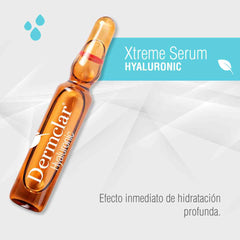 Xtreme Serum HYALURONIC ampollas con 2 tipos de ácido hialurónico Dermclar